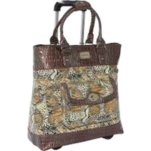 Adrienne Vittadini Animal Print Laptop Bag